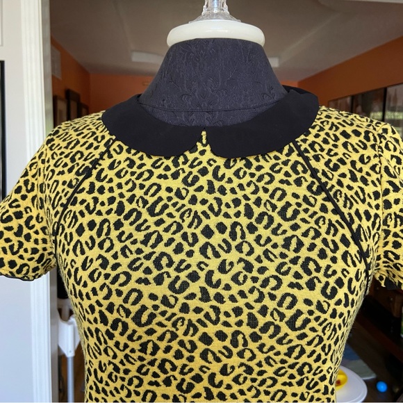 Urban Outfitters Cooperative Cheetah Knitted Bodycon Dress Women's Medium Y2K - Picture 5 of 6